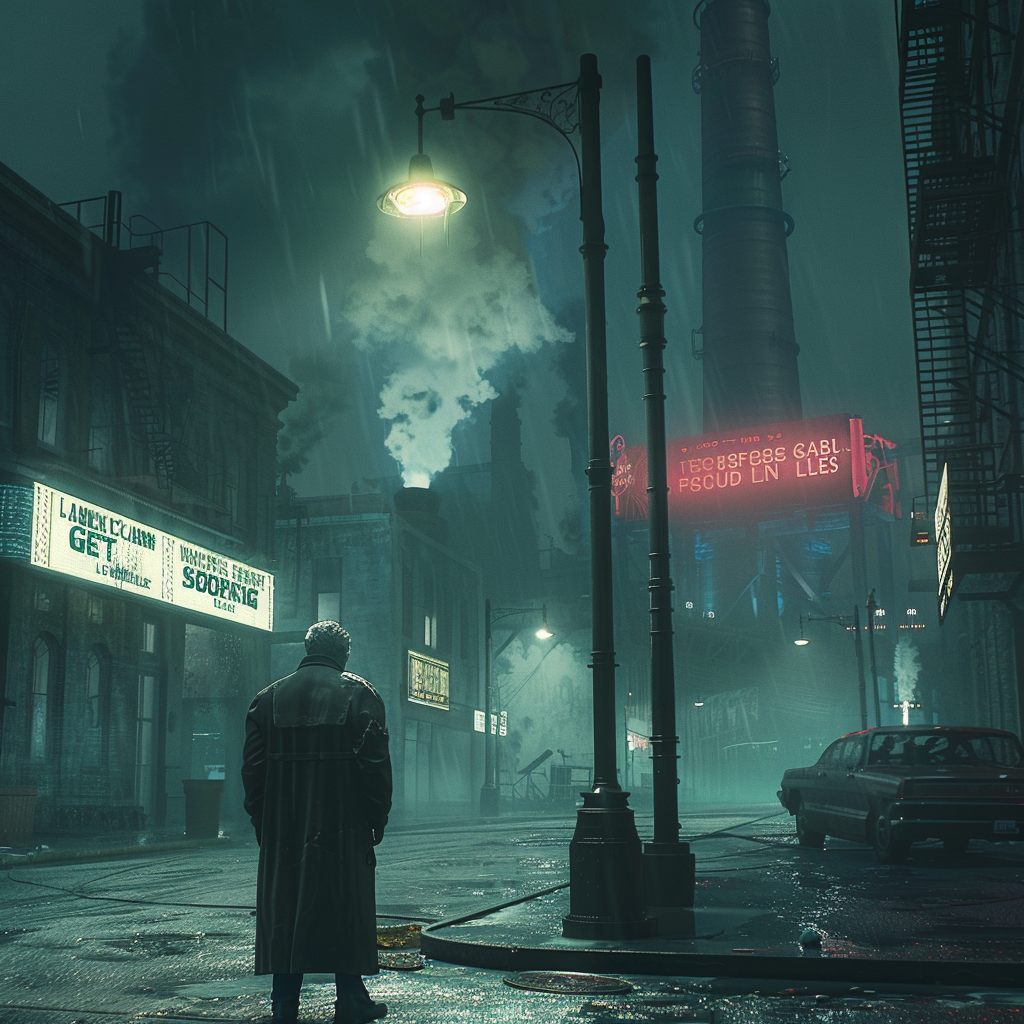 Rain Street — concept art for Serenity Spa